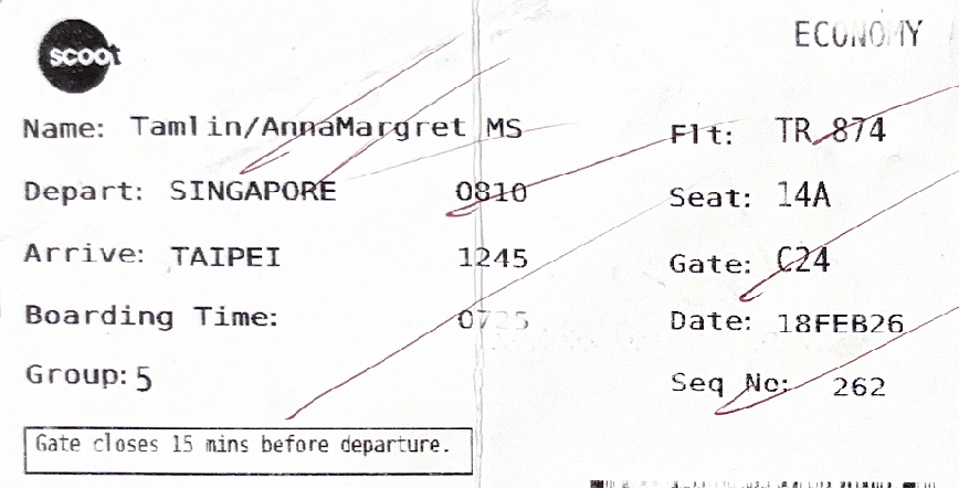 Plane ticket