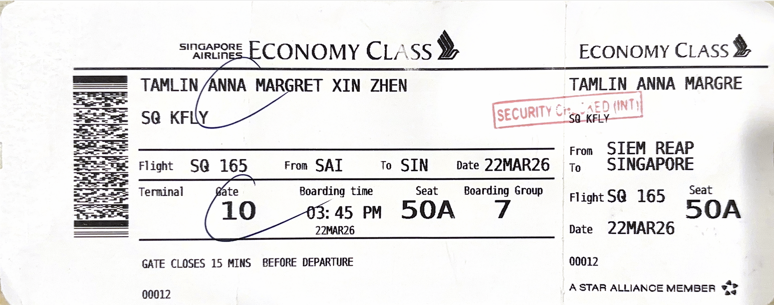 Plane ticket